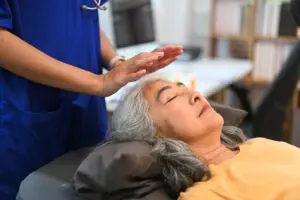Reiki therapy session for relaxation